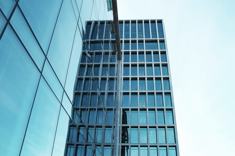office, design, no people, headquarter, nature, day, sky, glass - material, window, colorful, building exterior, scandinavian, low angle view, outdoors