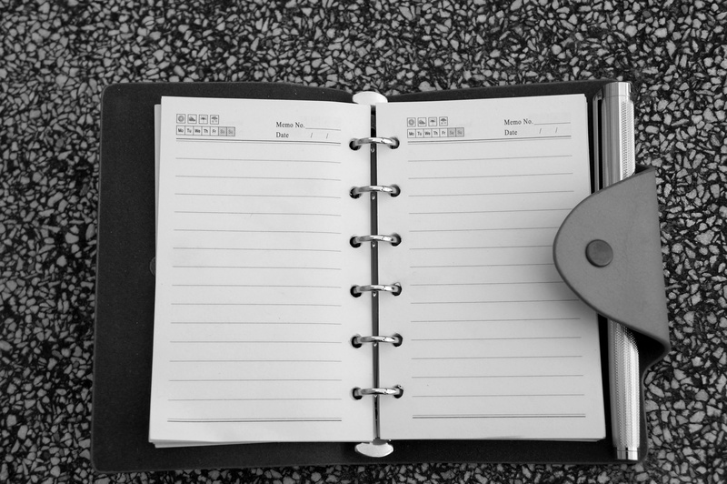 communication, page, to do list, publication, brick grinding, book, reminder, blank, handbook, note pad, spiral notebook, high angle view, personal organizer