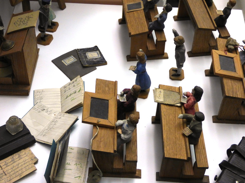 hanging, large group of objects, benches, handbook, chalk, wood - material, religion, school, teacher, high angle view, an array of, day, 4K, publication