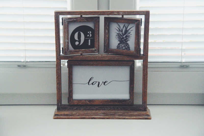 no people, pineapple, frames, box - container, message, white, love, close-up, positive emotion, interior decoration, sign, wood, day, western script, brown