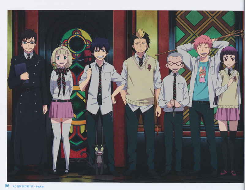 Okumura Yukio, Moriyama Shiemi, Kuro, Suguro Ryuji, 4K, Kamiki Izumo, Rin Okumura, Miwa Konekomaru, Shima Renzou, Blue Exorcist