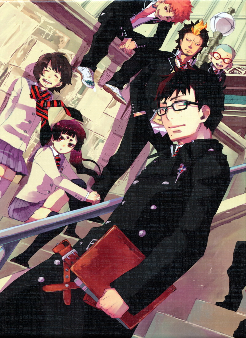 4K, Okumura Yukio, Miwa Konekomaru, Blue Exorcist, Paku Noriko, Kamiki Izumo, Suguro Ryuji, Shima Renzou