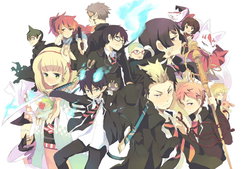 shiemi, shiro, rin, kamiki, renzo, fujimoto, izumo, yukio, amaimon, pheles, miwa, boys, girls, 720P, groups, kirigakure, ryuji, shura, okumura, konekomaru