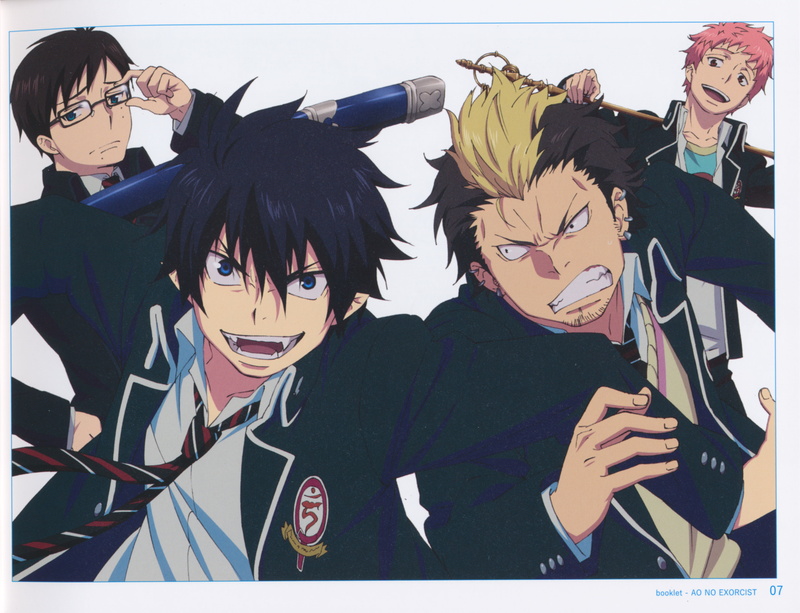 Blue Exorcist, 4K, Shima Renzou, Rin Okumura, Suguro Ryuji, Okumura Yukio