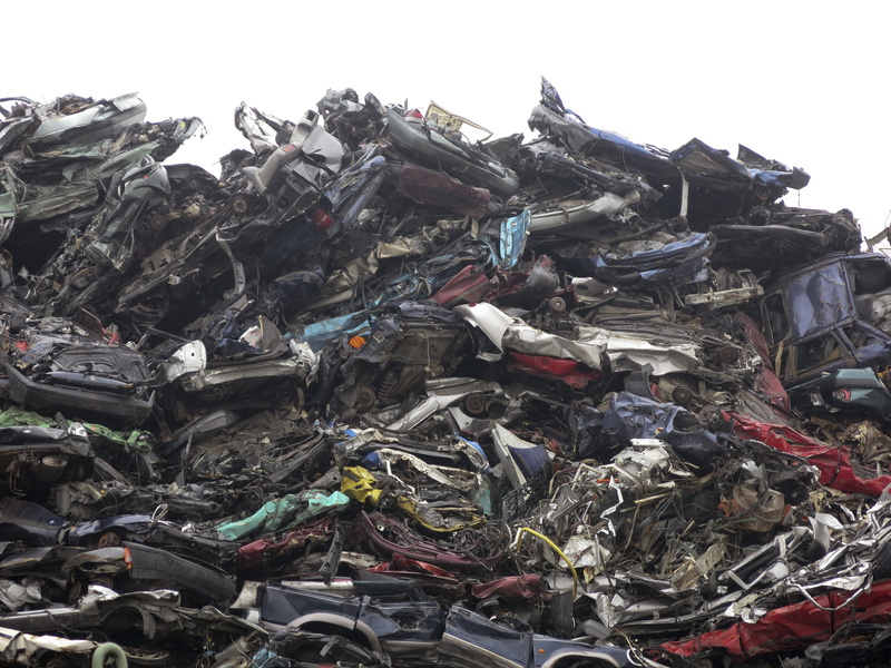 Scrap, deterioration, no people, Wreck, recycling center, stainless, obsolete, day, Junkyard, metal scrap, heap, waste management, pollution, environment