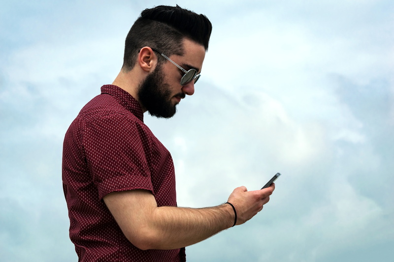 contact us, wireless, connection, glasses, mobile phone, young adult, portrait, contact, outdoors, model, fashion, holding, messaging, wireless technology