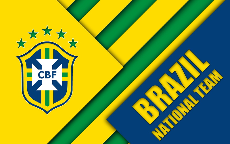 Soccer, Logo, Emblem, Brazil, Brazil National Football Team, 4K