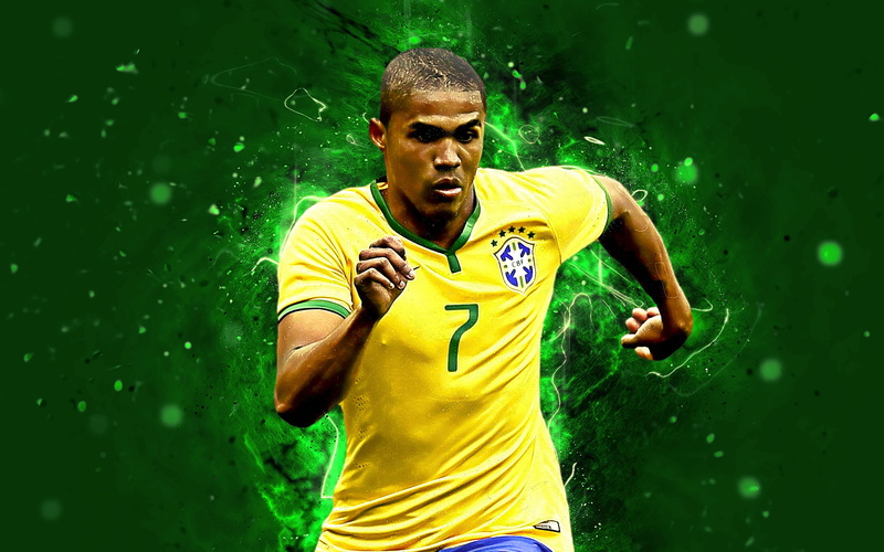 Brazil National Football Team, Douglas Costa, 4K, Soccer