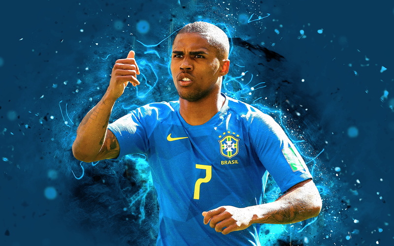 Brazil National Football Team, Soccer, Douglas Costa, 4K