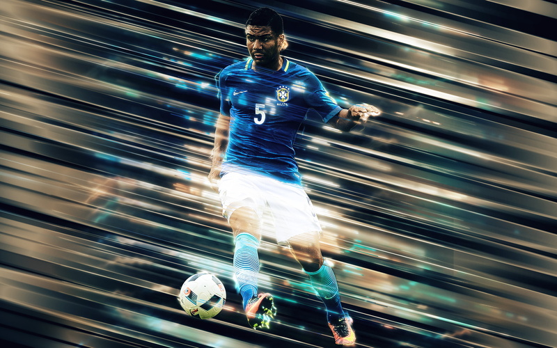 Brazil National Football Team, Casemiro, Soccer, 4K
