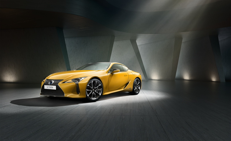 2K, Yellow, Lexus LC 500h, 4K, 2018