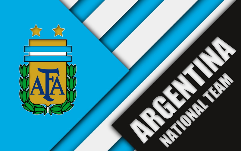 Emblem, Logo, Soccer, 4K, Argentina national football team, Argentina