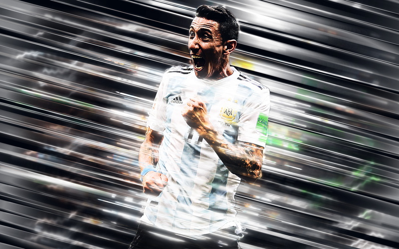 Soccer, Argentina National Football Team, Ángel Di María, 4K
