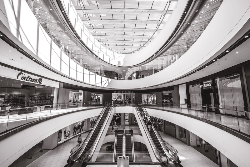 cf rideau center, wide, architecture, travel, ontario, inside, indoors, cf rideau centre, luxury, high angle view, day, futurist, shopping mall, transportation