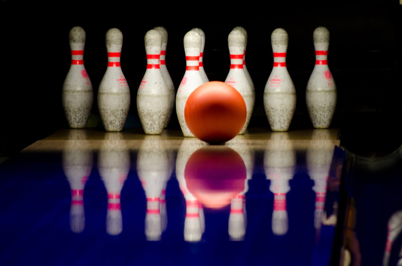 close-up, no people, arrangement, ball, order, container, reflection, choice, red, white color, bowling, lane, bottle, indoors, bowling alley, in a row