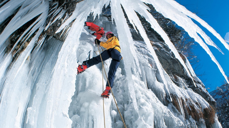 people, mountain, hd, climbing, Winter, art, ice, sports, 1080P, snow