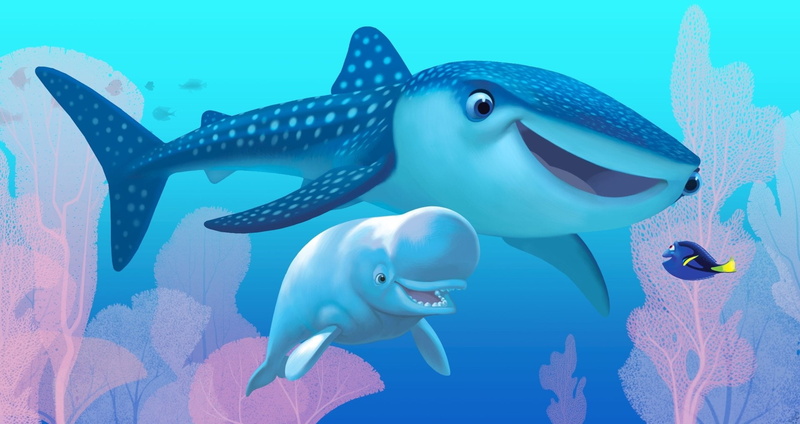 Movie, animal themes, Destiny (Finding Dory), marine, turquoise colored, close-up, group of animals, 1080P, blue, sea, invertebrate, animals in the wild