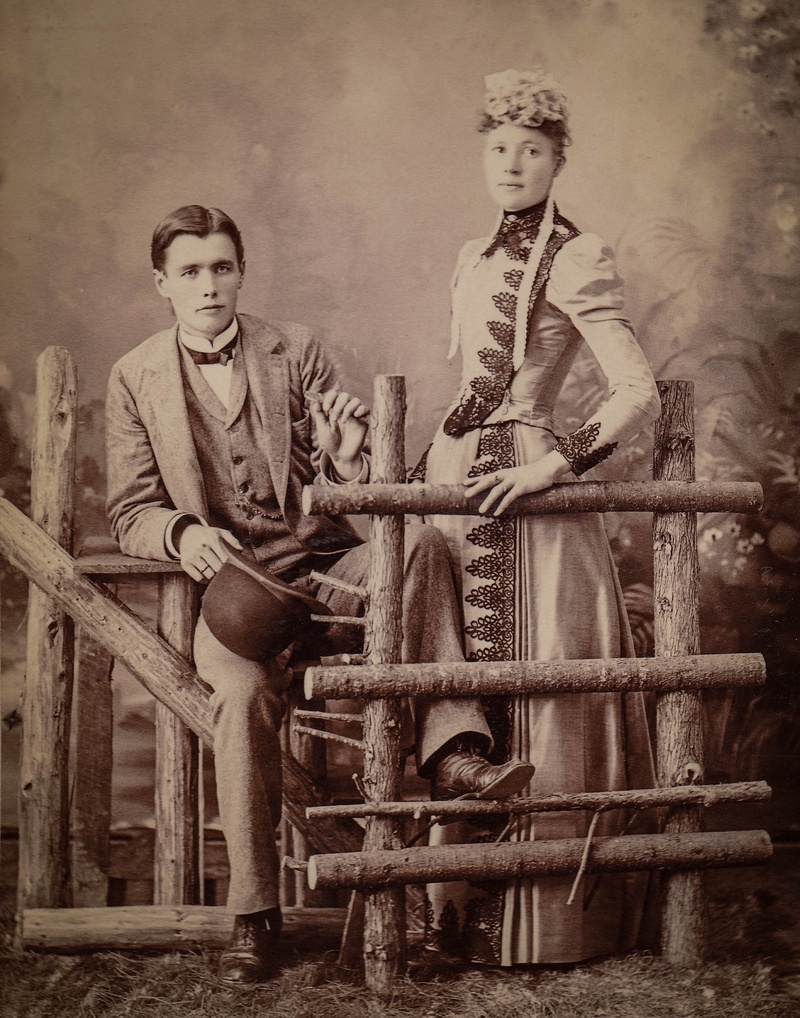 two people, young men, male, married, husband, s, fashion, black And White, clothing, vintage, derby, dress, men, indoors, notched, female, man, real people