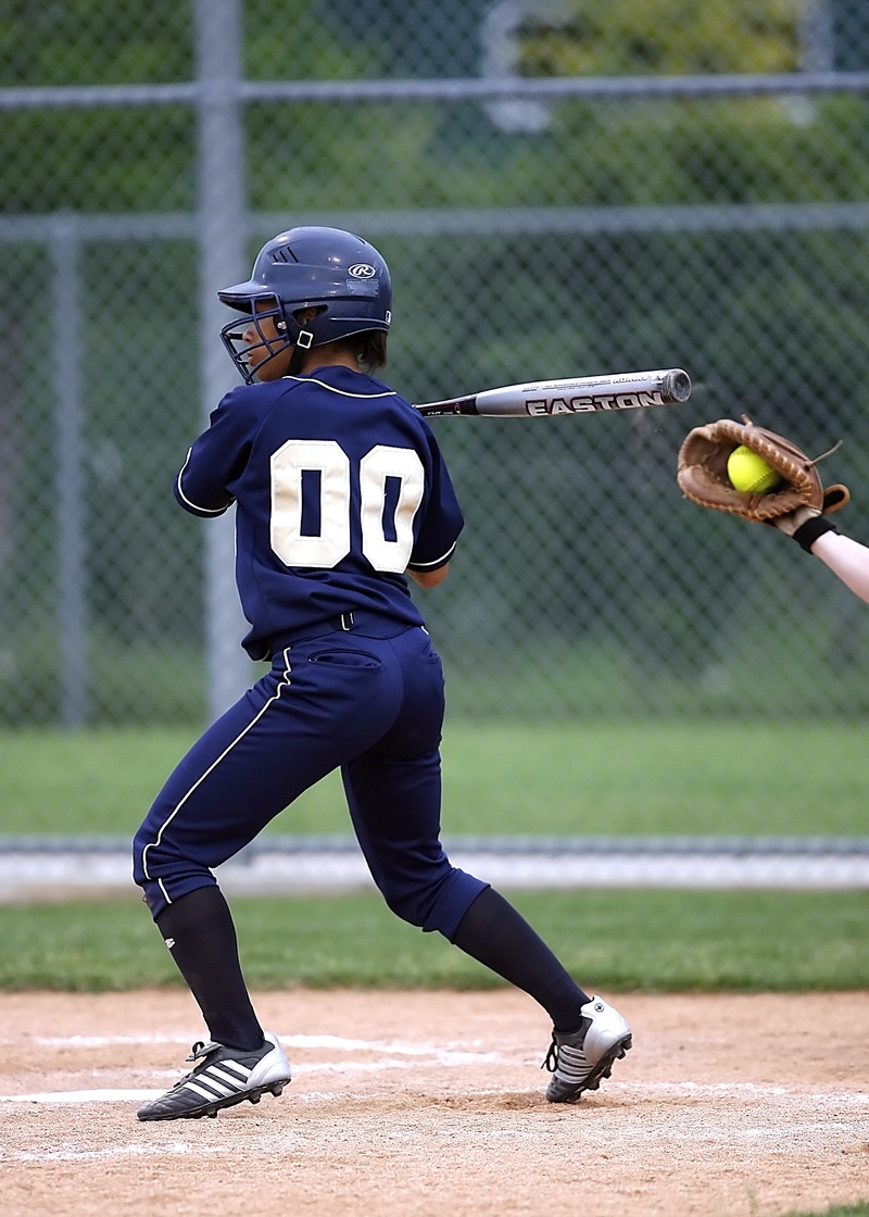 girls softball, clothing, ball, fastpitch, chainlink fence, catchers mitt, action, game, sports Uniform, uniform, competition, player, playing, softball