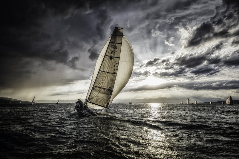 1080P, wave, regatta, sail