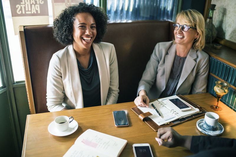 corporate, indoors, discussion, corporate business, caucasian, females, emotion, office, coffee, business, business person, breakfast meeting, coworker