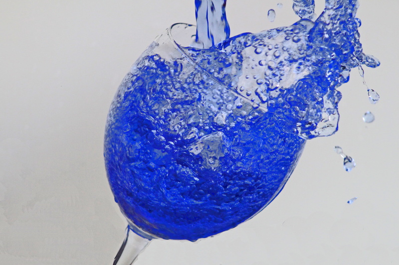 planet earth, table, wine, high angle view, blue, drop, 4K, water, studio shot, motion, still life, spray, bubble, wine glass, shape, drip, purple, ink