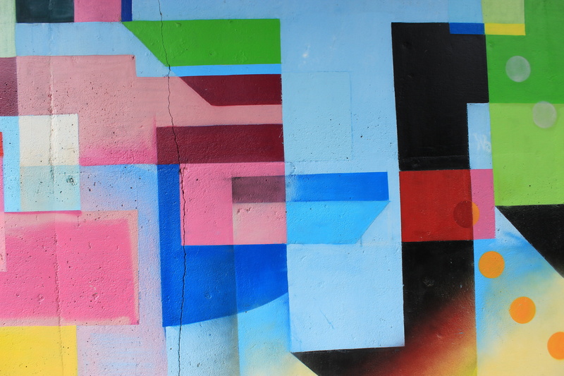 day, graffiti wall, painting, indoors, pattern, craft, abstract, variation, vibrant color, color, creativity, close-up, decor, city, blue, urban, built structure