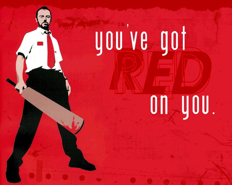 Shaun Of The Dead, standing, Shaun (Shaun of the Dead), creativity, Shawn of the dead, beautiful people, portrait, full length, adult, red, arts culture and entertainment