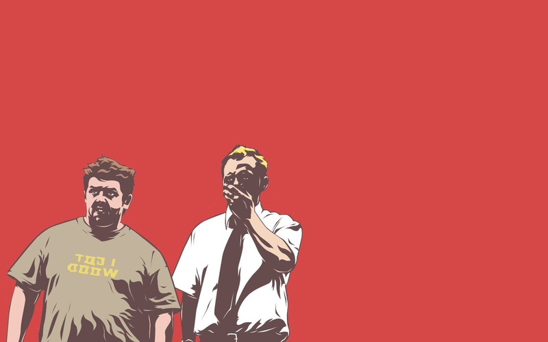 720P, simon pegg shaun of the dead nick frost movies simple background