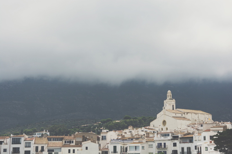 land, residential district, fog, hill, overcast, christianity, environment, church, rainy, building, sky, cloud - sky, day, gray, no people, built structure