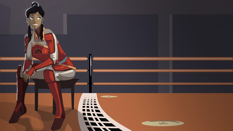 shirt, art, clip, long, avatar, 1920x1080, the legend of korra, sleeve, woman, gray, korra, cartoons, 1080P, red, legend