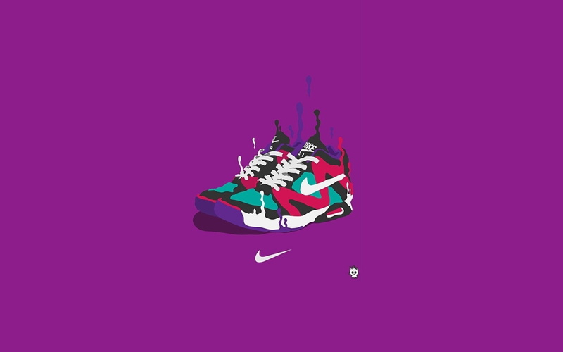 Firm, transportation, Sports, Nike, pink background, mid-air, no people, studio shot, single object, purple, nature, creativity, motion, close-up, colored background