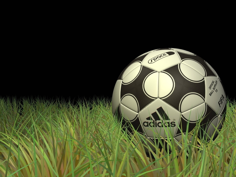 soccer, grass, single object, Ball, Adidas, close-up, sports equipment, land, soccer ball, 720P, Sport, Brand, nature, field, night, shape, outdoors, team sport