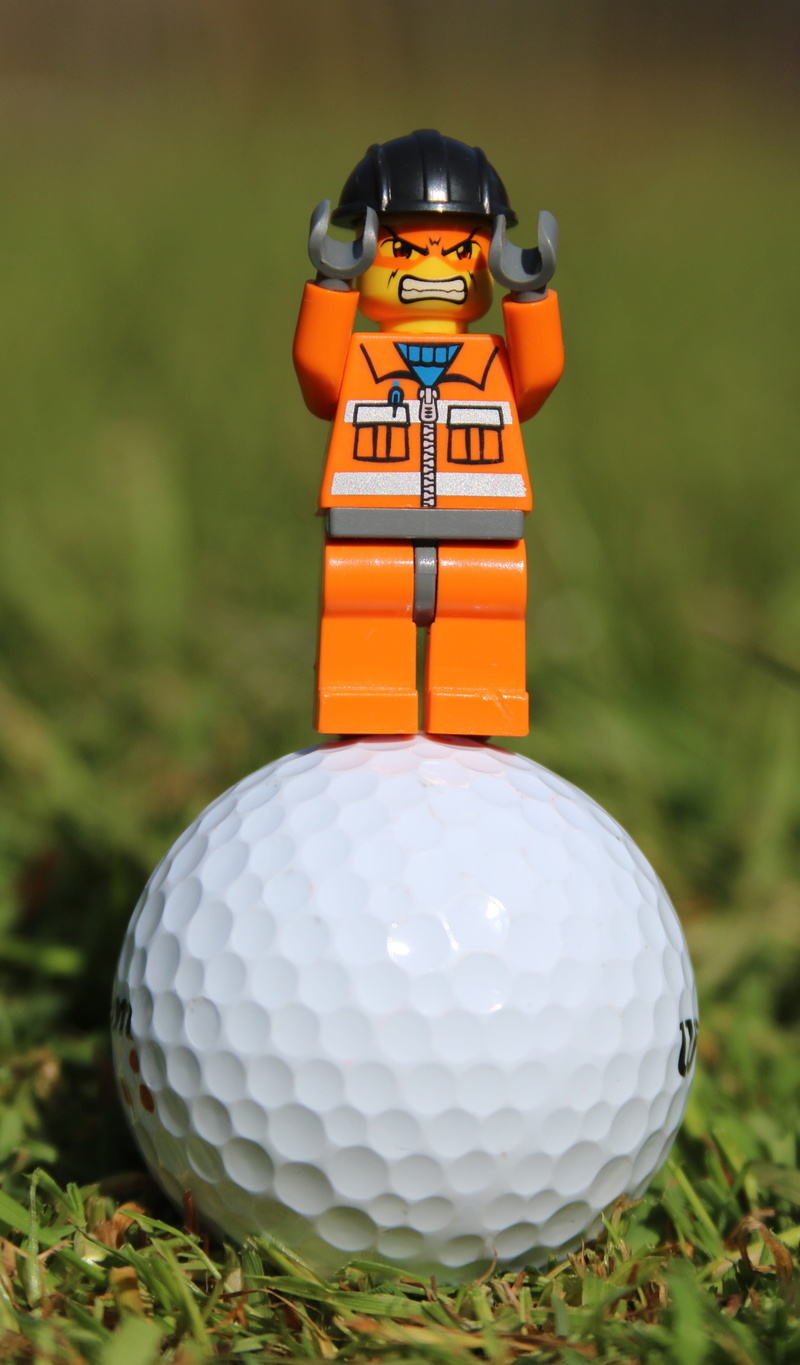 frustration, still life, adult, grass, emotional, figure, expression, focus on foreground, mad, stress, ball, frustrated, man, mini, person, green - golf course