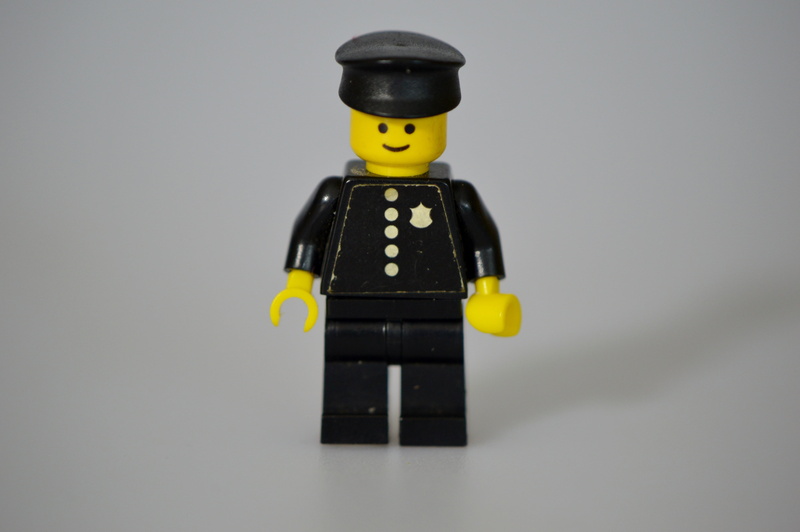 gray background, play, creativity, toy, white background, technology, gray, no people, small, police, lego, robot, anthropomorphic, representation, building blocks