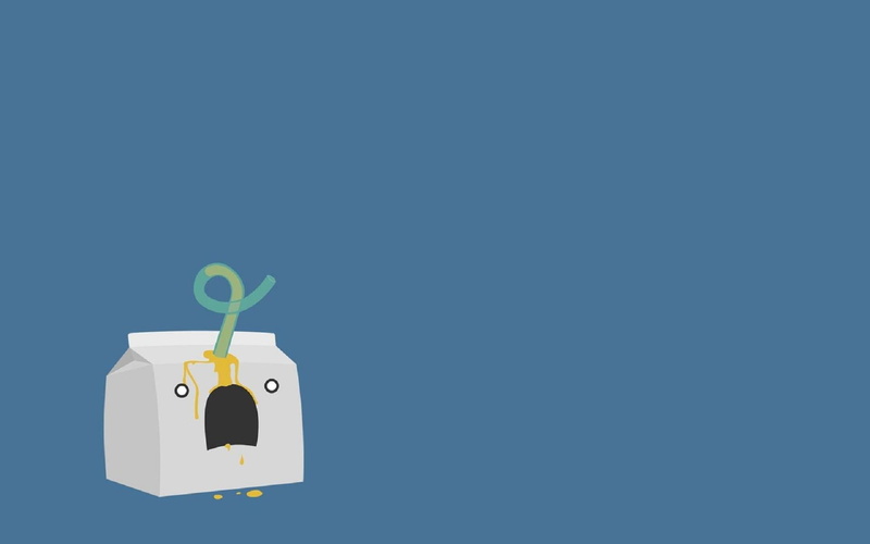 funny, straw, white, illustration, horrified, box, 1920x1200, 1080P, juice