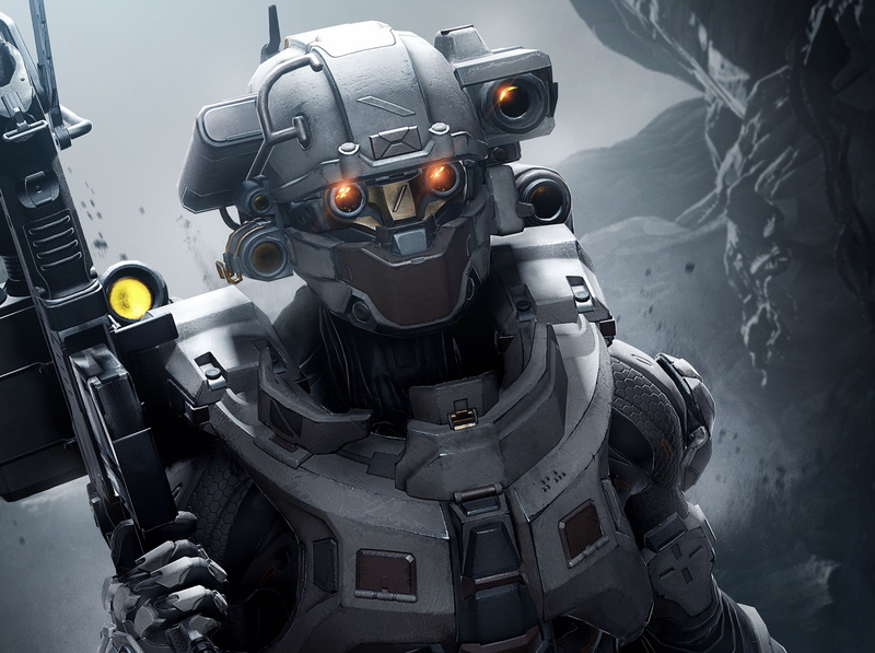 fighting, security, weapon, film industry, 5K, people, robot, machine gun, Video, halo 5, communication, photography themes, military, Linda, automatic