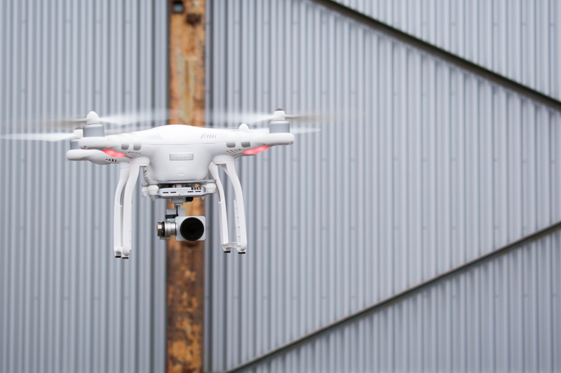 photography, phantom, drone, uav, steel, modern, 5K, close-up, wireless, wall - building feature, Drone, safety, focus on foreground, Aerial, architecture