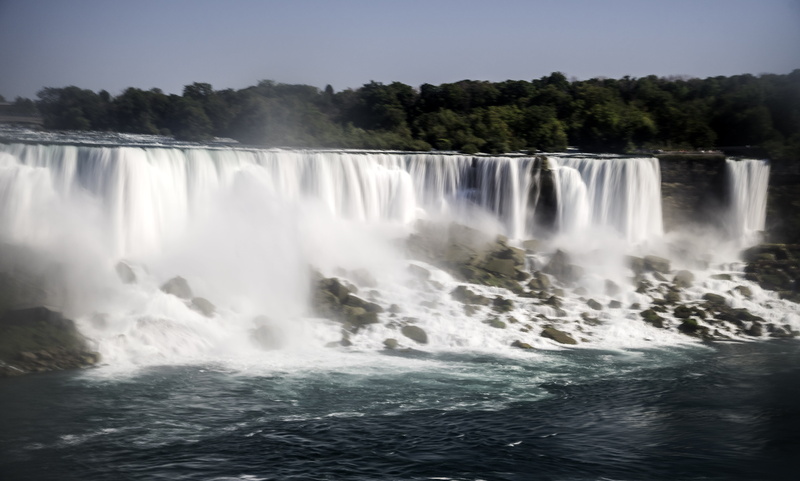 american, falling, long exposure, niagara, water, waterfalls, forest, landscape, down, power in nature, day, nature, motion, scenics - nature, no people