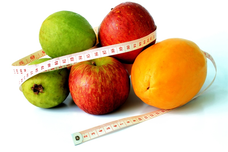 red, group of objects, food control, still life, measuring, ripe, orange color, recommendation, white background, fruits, fruit, tape, diet, orange, healthy Lifestyle