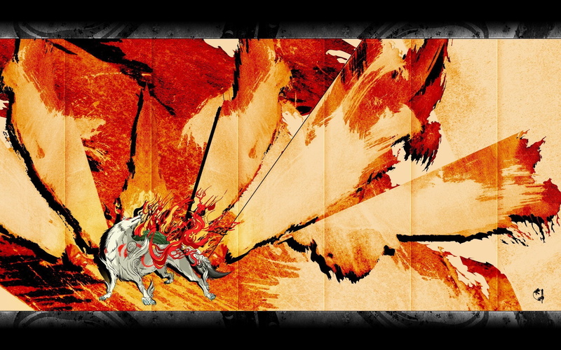 hd, capcom, video games, 1080P, drawing, okami
