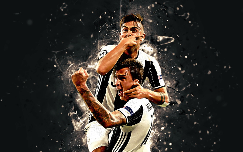 Soccer, Mario Mandžukić, Paulo Dybala, Juventus F.C., 4K