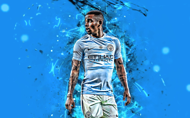 Gabriel Jesus, Manchester City F.C., 2K, Soccer, Brazilian