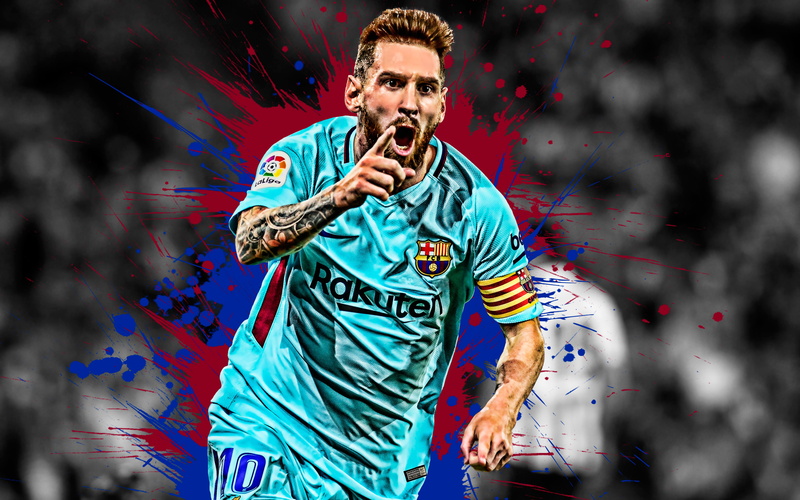 FC Barcelona, 4K, Lionel Messi, Argentinian, Soccer