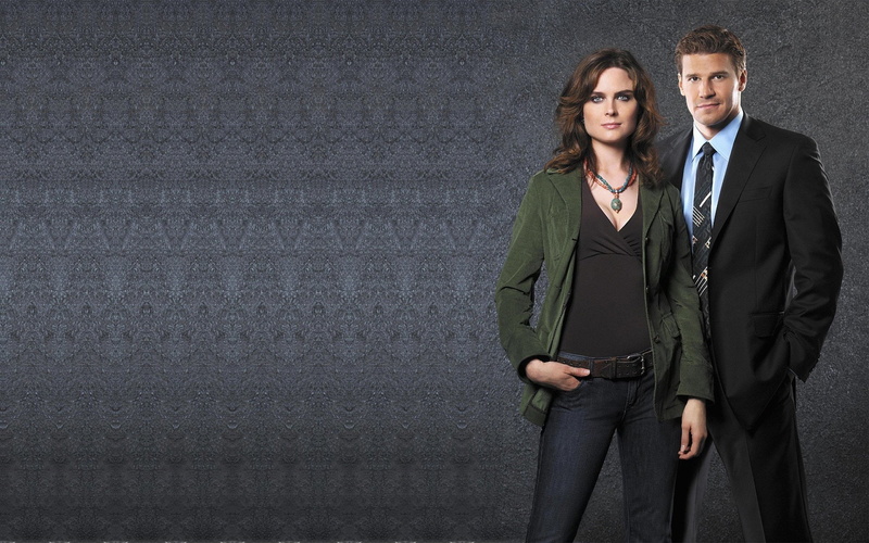 Emily Deschanel, TV Show, 1080P, Bones, David Boreanaz, Seeley Booth, Temperance Brennan