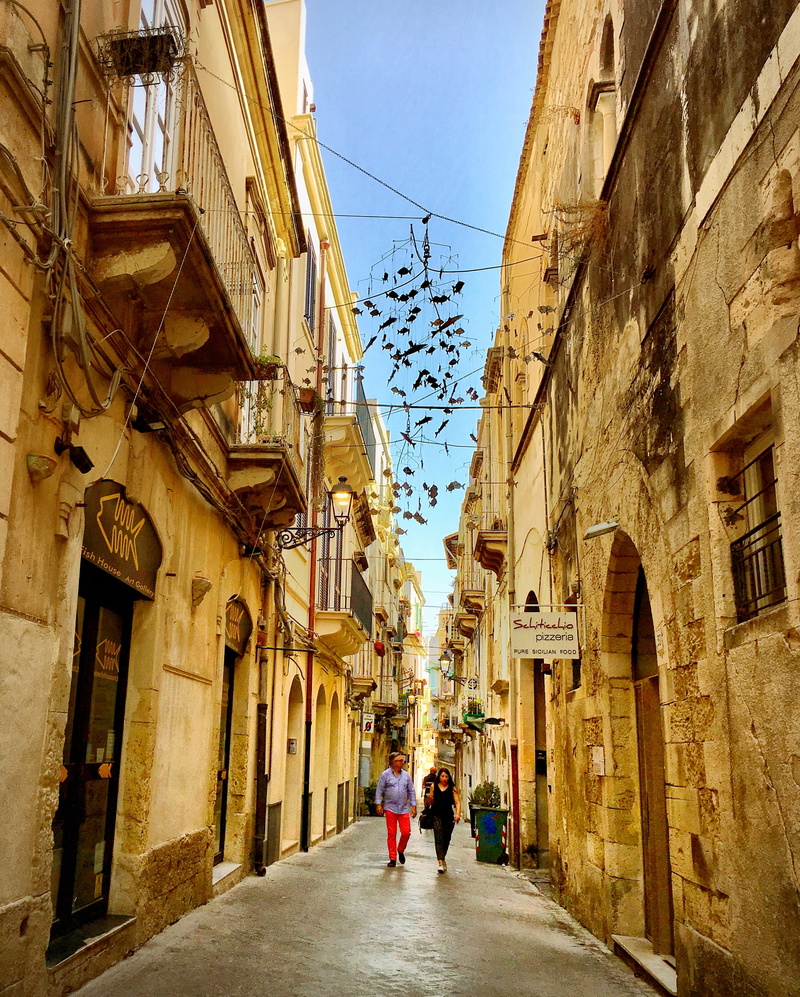 italy, built structure, residential district, alley, architecture, direction, building exterior, city, people, leisure activity, walking, incidental people