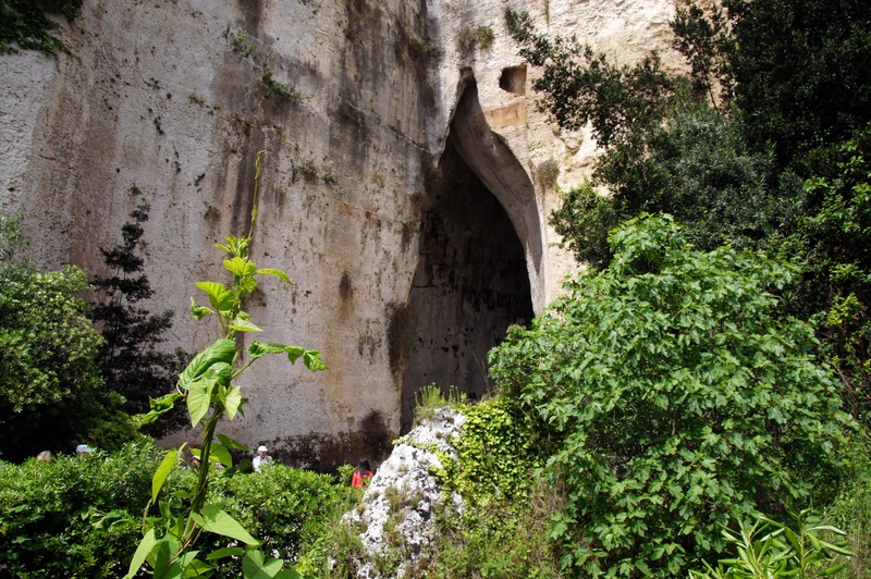 syracuse, covered, cave, nature, sicily, green, leaf, trees, siracusa, architecture, wall - building feature, day, old, rock cave, 1080P, built structure