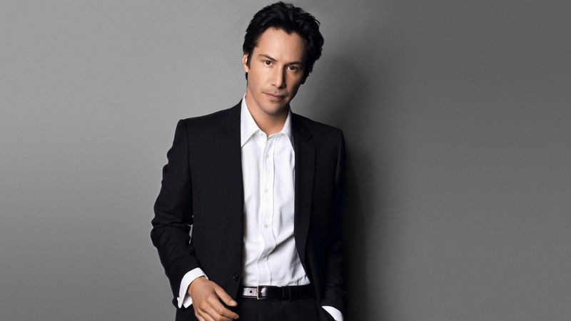 Keanu Reeves, s, gray background, formal, males, front view, suit, business person, well-dressed, cute, business, contemplation, standing, gray, young adult