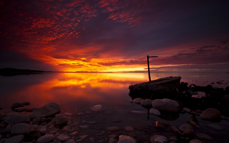 sunset, 1080P, utah stat park, antelope island