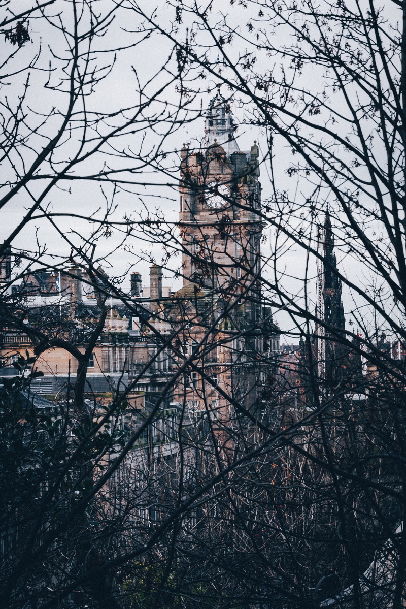 city, no people, town, sky, tower, steeple, high rise, travel destinations, outdoors, urban, architecture, bare tree, light, built structure, building exterior
